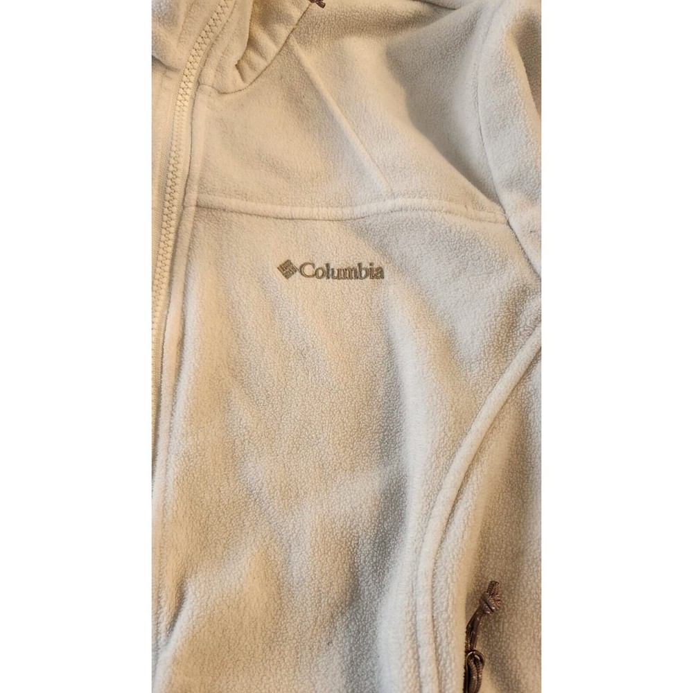 Columbia Sportswear Company Women's White Fleece Full Zip Jacket Size Small - Picture 7 of 8